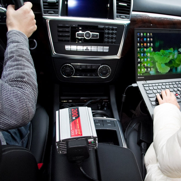 SUVPR DY-8103 Inversor Coche 200W USB 500mA Toma Universal