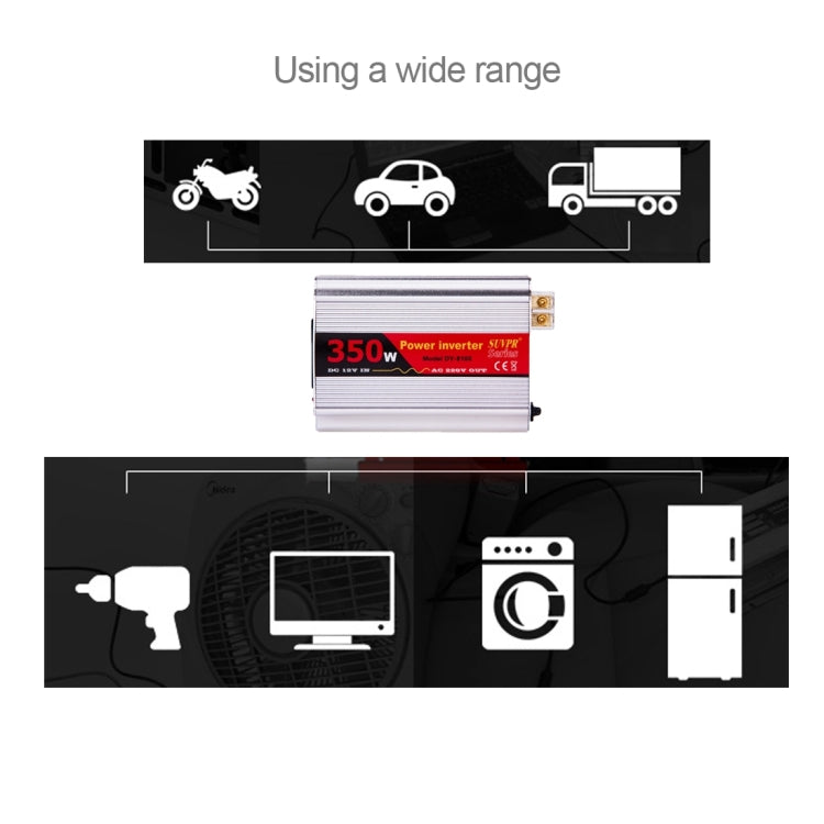 SUVPR DY-8105 Inversor Vehículo 350W Compacto 12V-220V