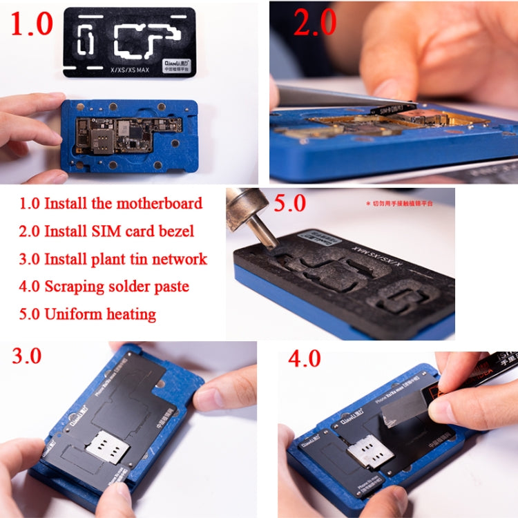 Qianli BGA Reballing Plataforma iPhone X XS Max Precisa