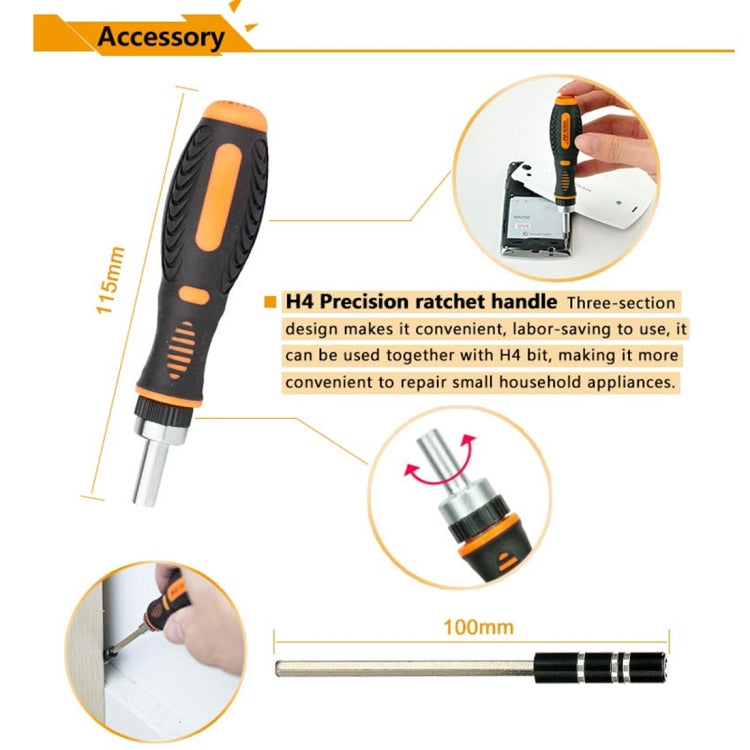 JAKEMY JM-6113 73 en 1 Set Herramientas Extensión Magnética