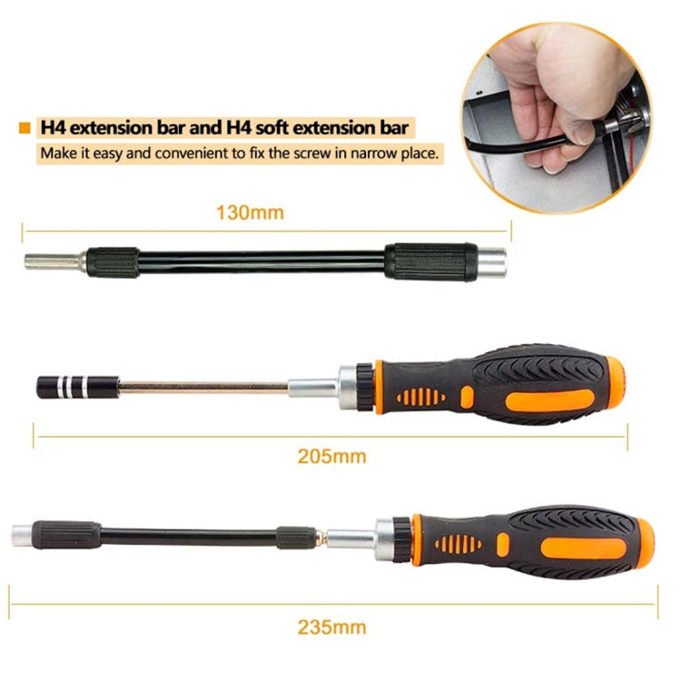 JAKEMY JM-6113 73 en 1 Set Herramientas Extensión Magnética