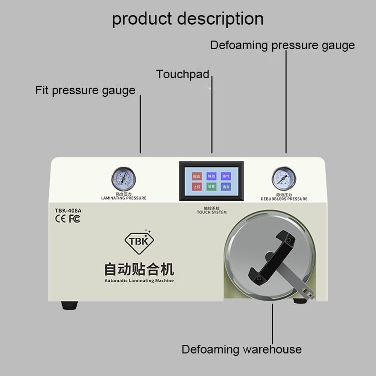 TBK TBK-408A Laminadora Automatica LCD 15 Pulgadas