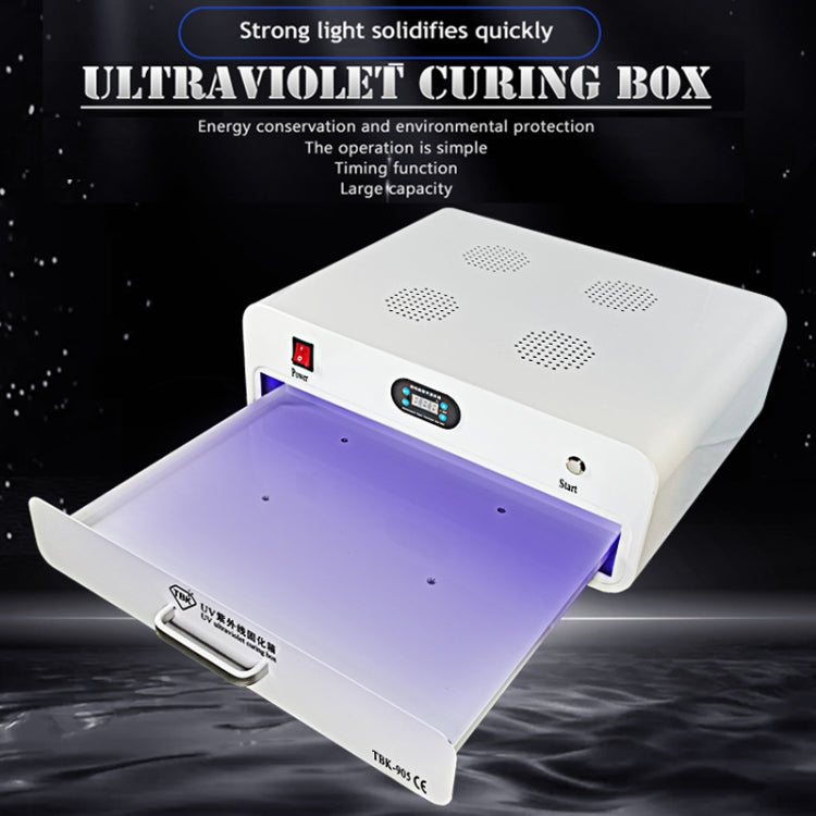 TBK TBK-905 Caja de curado UV 220V para dispositivos móviles 4 puertos LED
