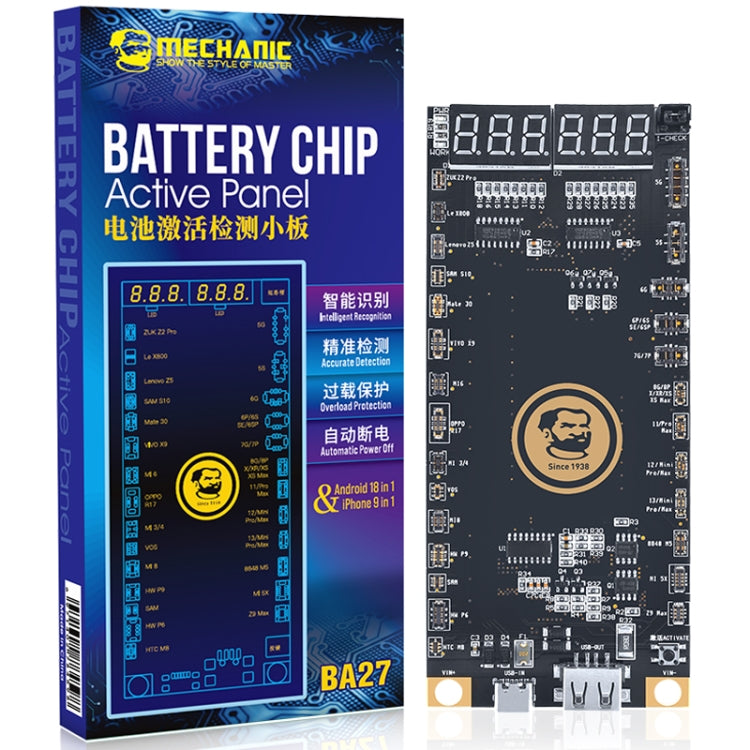 BA27 Tablero Batería IPhone Android Monitoreo Real