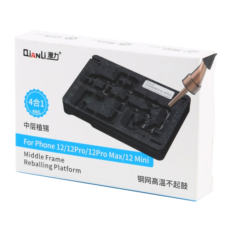 Qianli 4 En 1 Plataforma De Reballing Con Atracción Magnética Para iPhone 12