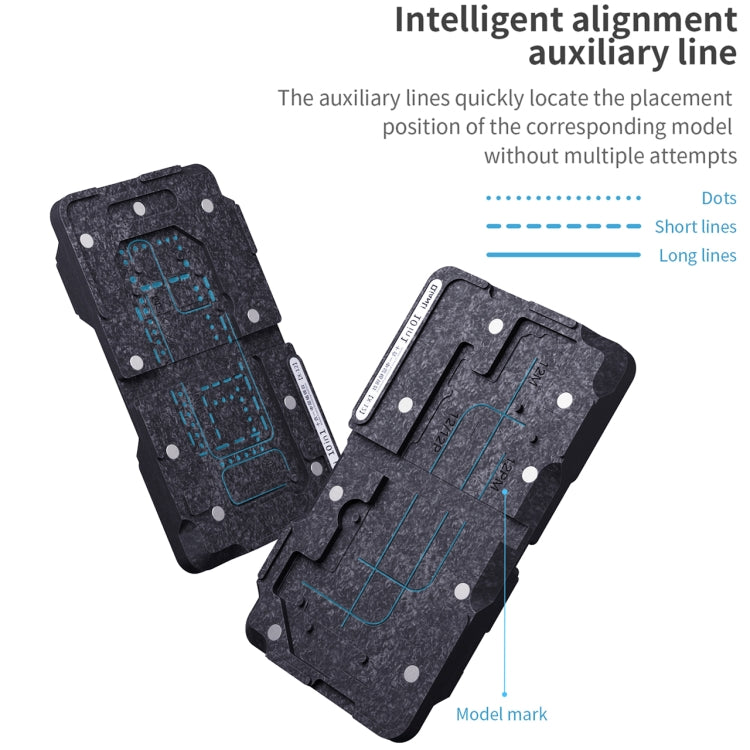 Qianli 10 en 1 Plataforma Reballing Marco Medio Precisa