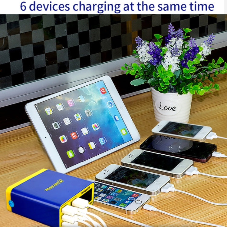 Icharge 6M QC3 Cargador Inteligente USB C LCD Enchufe UE