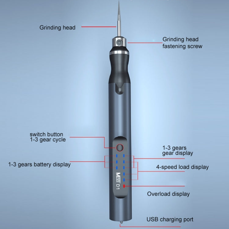 MaAnt D-1 Pluma De Molienda Carga Inteligente 4 Velocidades
