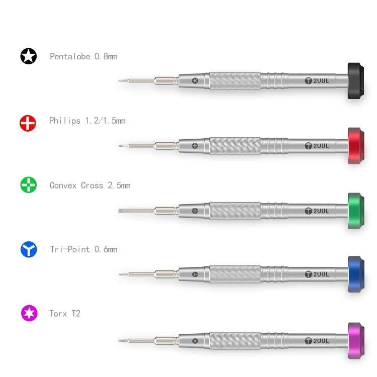 2UUL 0.8mm Pentalobe Destornilladores Coloridos Para Móviles