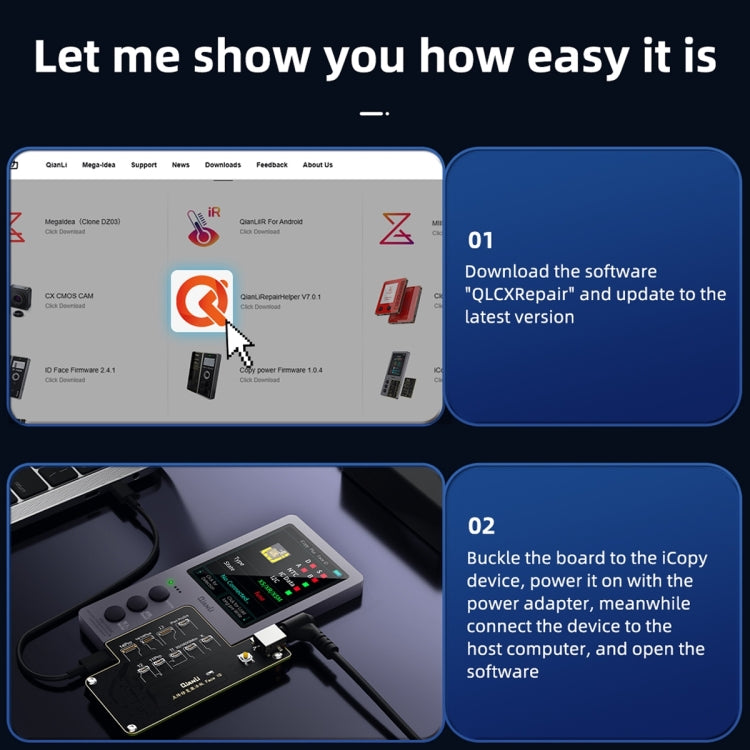 QianLi iCopy Plus Placa Activación Face ID para iPhone X14