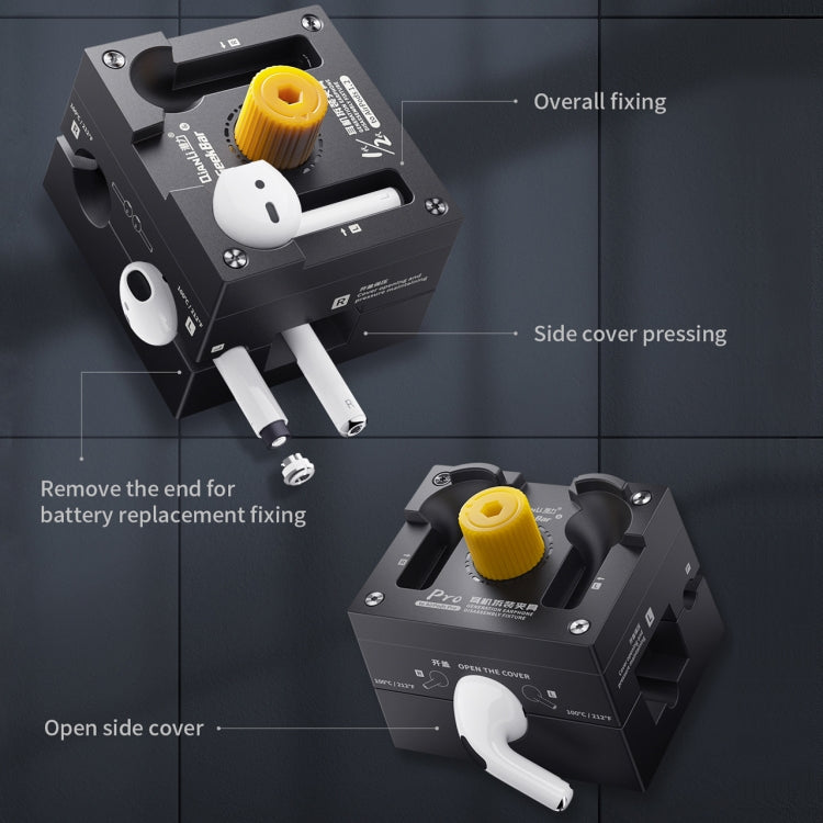QIANLI Abrazaderas AirPods 1 2 Pro Rotación 360 Grados