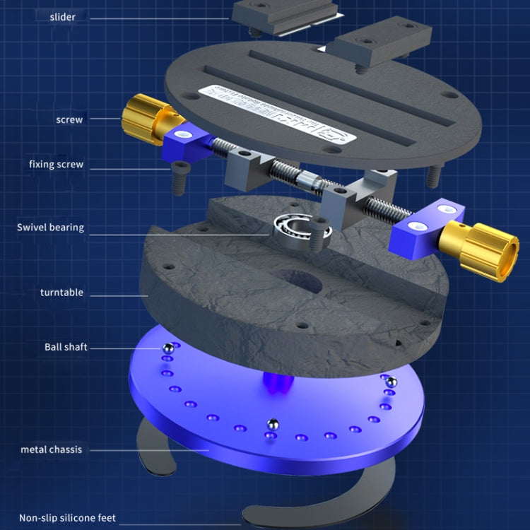 Mecánico MK1 Abrazadera Giratoria 360 Grados Para Placa Base
