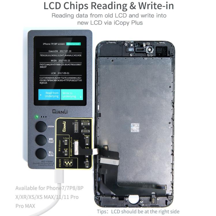 Qianli iCopy Plus 2.2 5 En 1 Reparación iPhone Enchufe EEUU