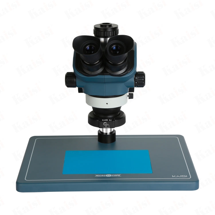Kaisi TX-350S Microscopio Estereo Trinocular 7x50x Zoom para Laboratorio