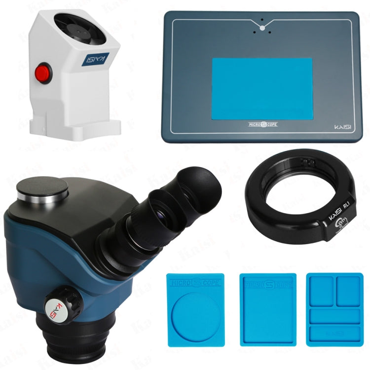 Kaisi TX-350S Microscopio Estereo Trinocular 7x50x Zoom para Laboratorio