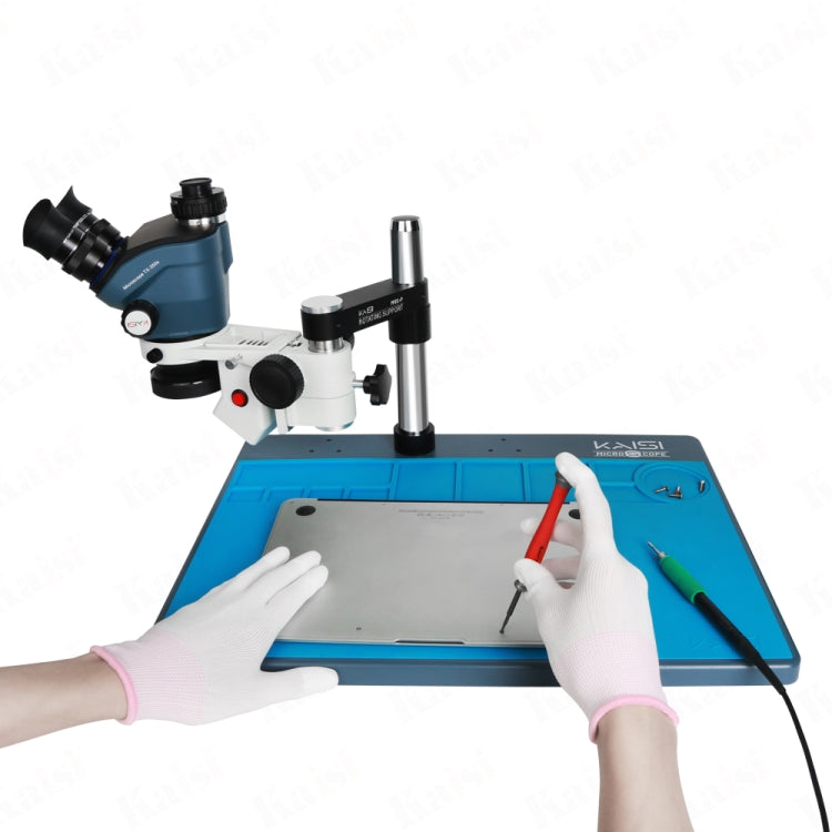 Kaisi 350S Plus Microscopio Estereo Trinocular Base Amplia