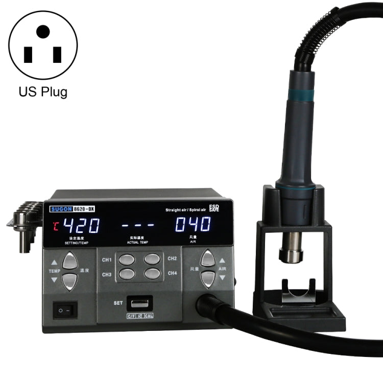 Sugon 8620-DX Pistola Aire Caliente 1200W Control Digital
