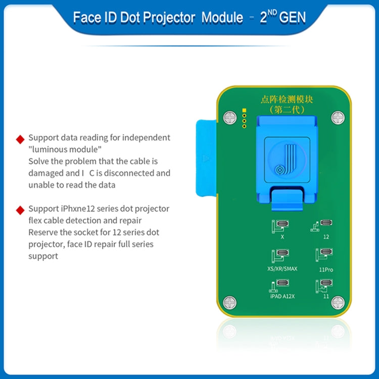 JC F2 Módulo De Matriz De Puntos Para iPhoneX 12 Prueba DOT