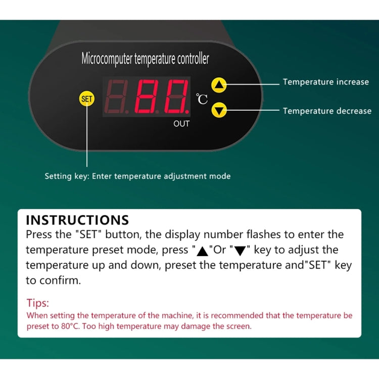 BST BST-B-856A Separador LCD Pantalla Bomba Vacío 220V