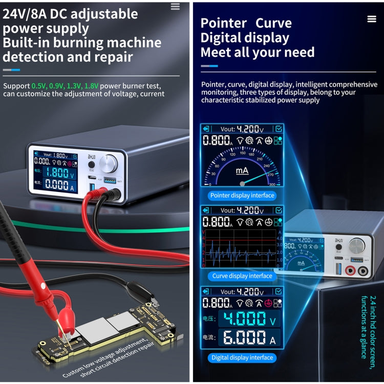 AIXUN P2408 Fuente De Alimentación Detección Carga Rápida