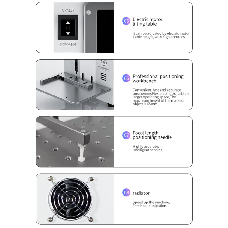 TBK 958F Separador Láser 20W Tapa Trasera Automática