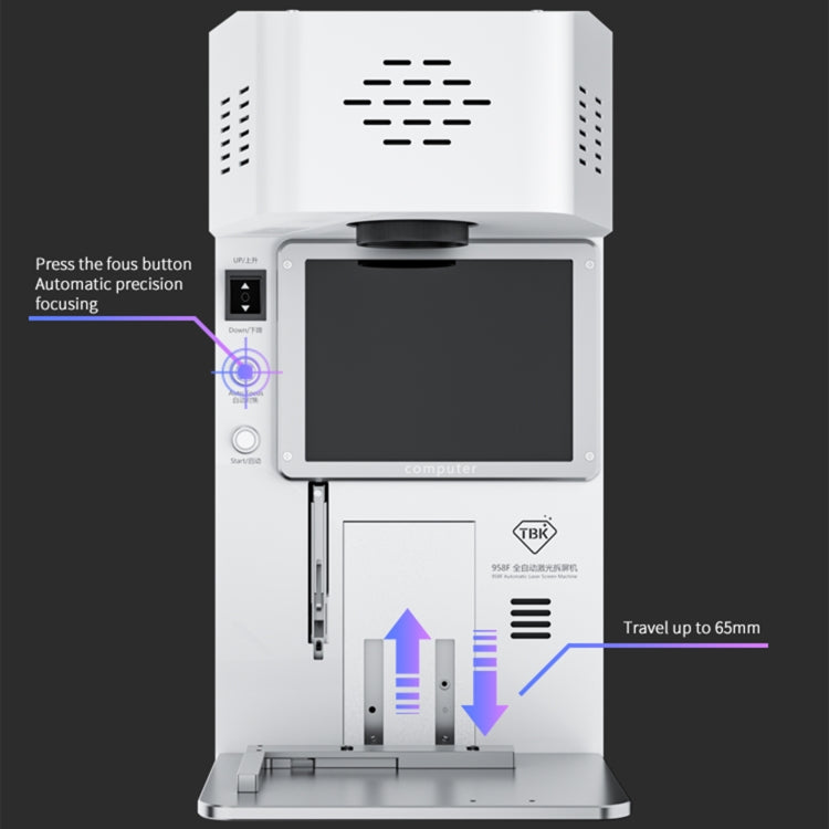 TBK 958F Separador Láser 20W Tapa Trasera Automática