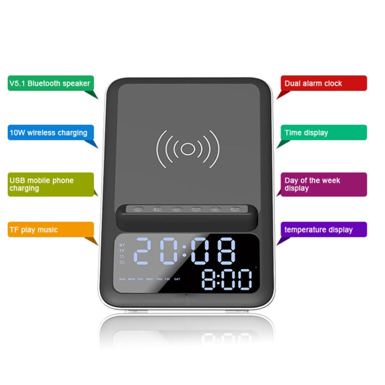 AEC BT512 Altavoz Bluetooth Cargador Inalámbrico Escritorio