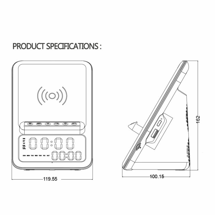 AEC BT512 Altavoz Bluetooth Cargador Inalámbrico Escritorio