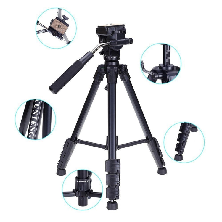 Yunteng VCT-691 Trípode De Aluminio Con Cabezal Fluido