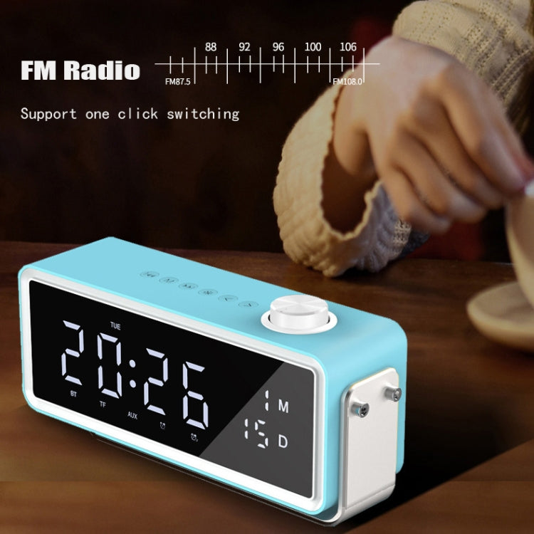 AEC K5 Espejo Despertador Altavoces Bluetooth TF FM Útil