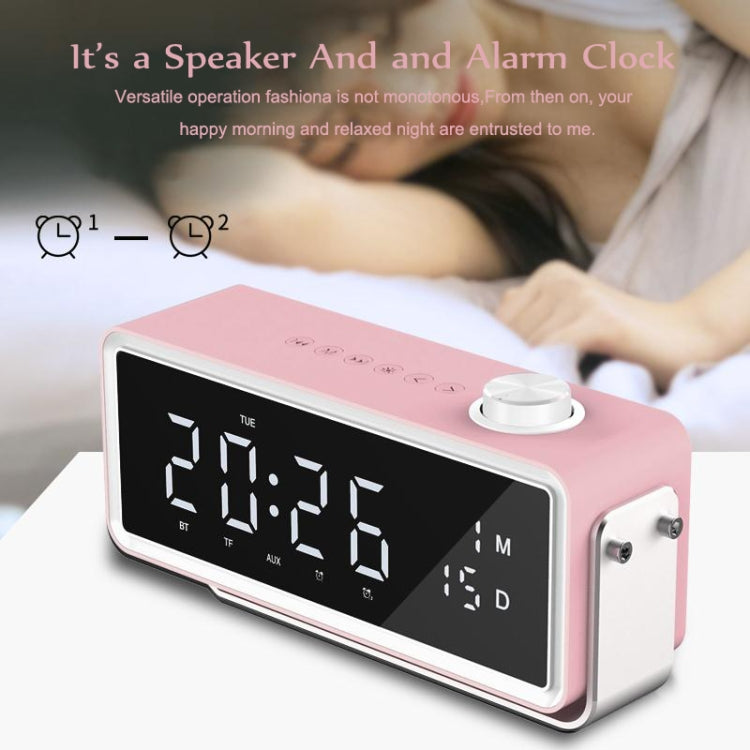 AEC K5 Espejo Despertador Altavoces Bluetooth TF FM Útil