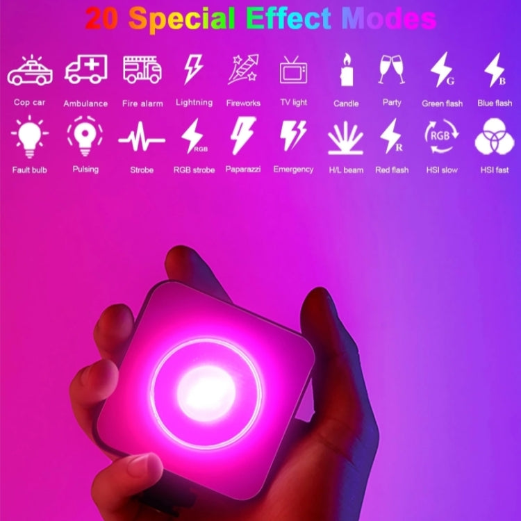 VLOGLITE W-S6 Mini Lámpara Magnética Para Cámara RGB