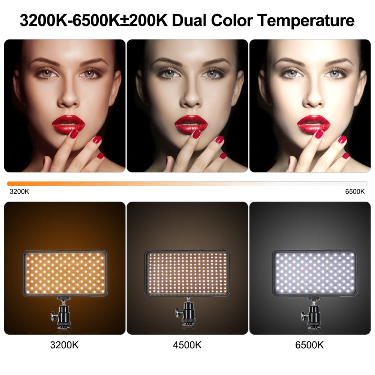 VLOGLITE W228 Luz de Relleno Fotográfica Portátil con Temperatura de Color Dual