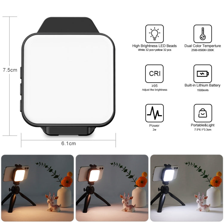 VLOGLITE W66 para joyería de alimentos, luz fotográfica de bolsillo, luz de relleno para teléfono con abrazadera