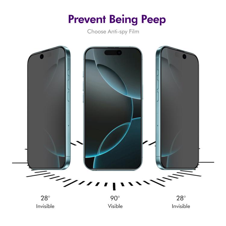 Enkay Hat Prince 28 Grados Vidrio Templado Privacidad iPhone 15