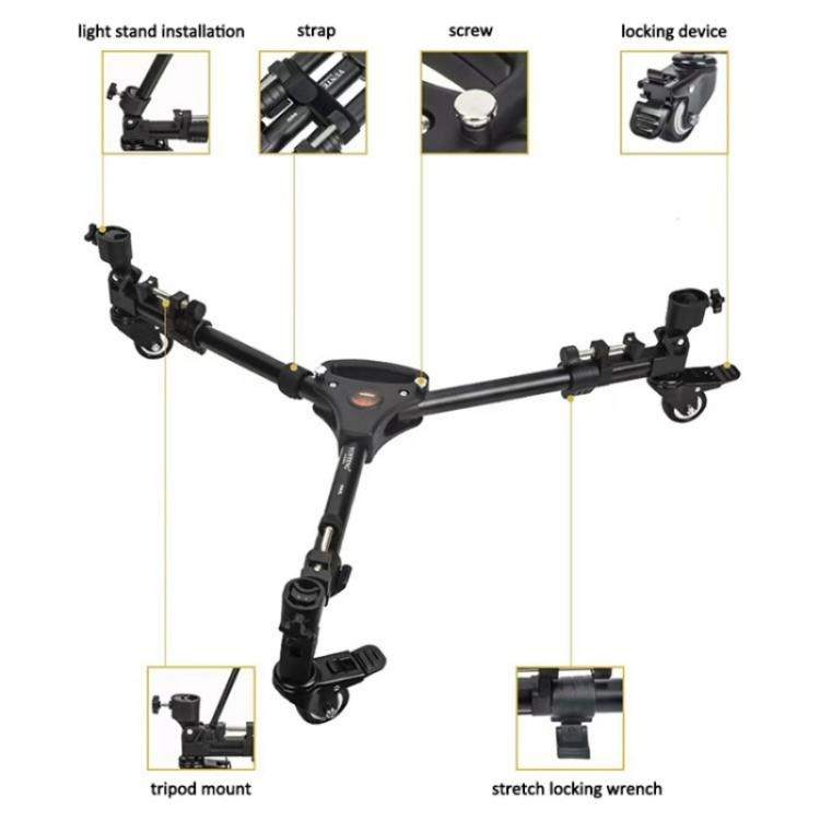 YUNTENG 900L Trípode Base Para Cámara DV Patas Flexibles