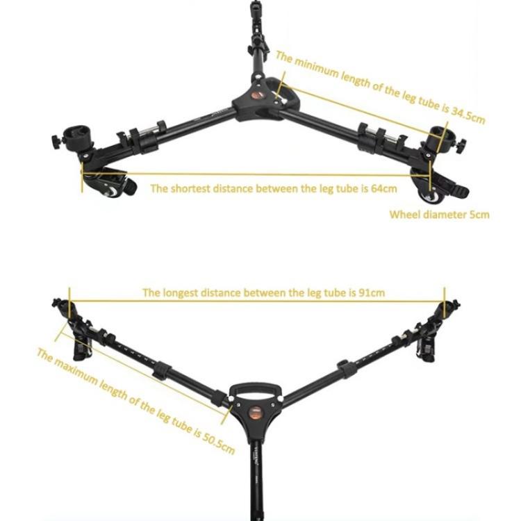 YUNTENG 900L Trípode Base Para Cámara DV Patas Flexibles