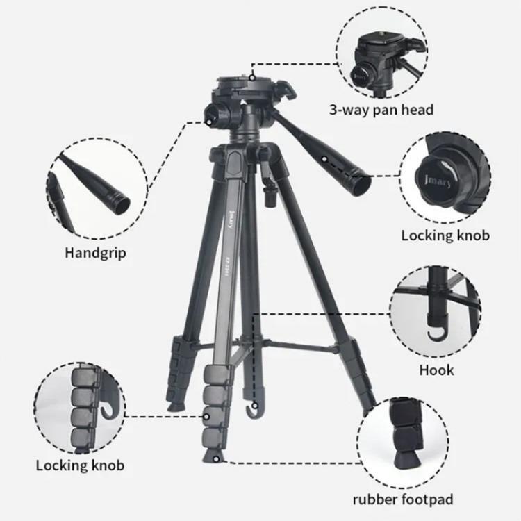 JMARY KP-2201 Trípode 1.7m Para Smartphone Y Cámara