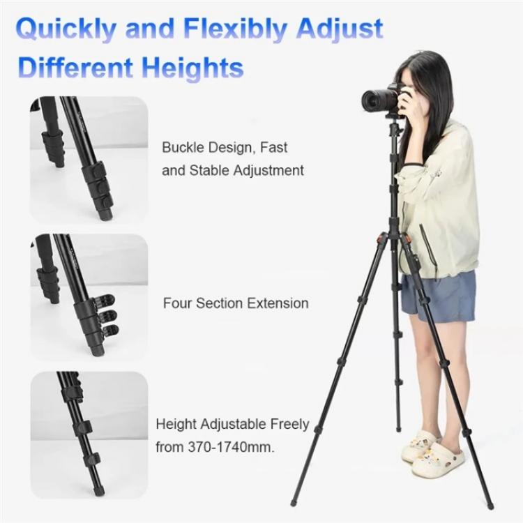 Yunteng VCT-180 Selfie Stick Trípode Altura Ajustable
