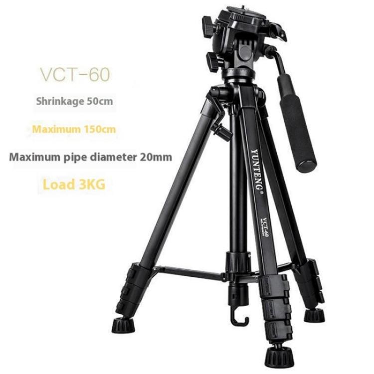 YUNTENG VCT-60 Trípode Retráctil Para Smartphones Y Cámaras