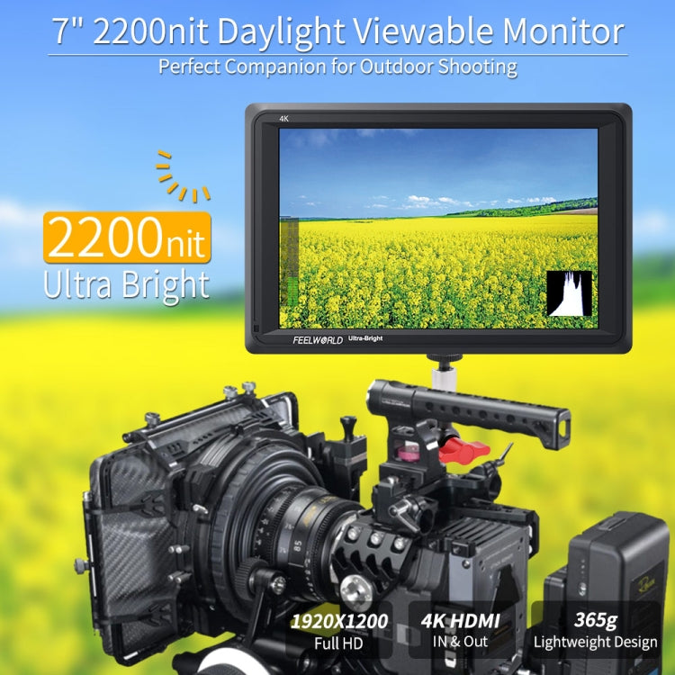 FEELWORLD FW279 Monitor De Campo Ultra Brillo 2200Nit