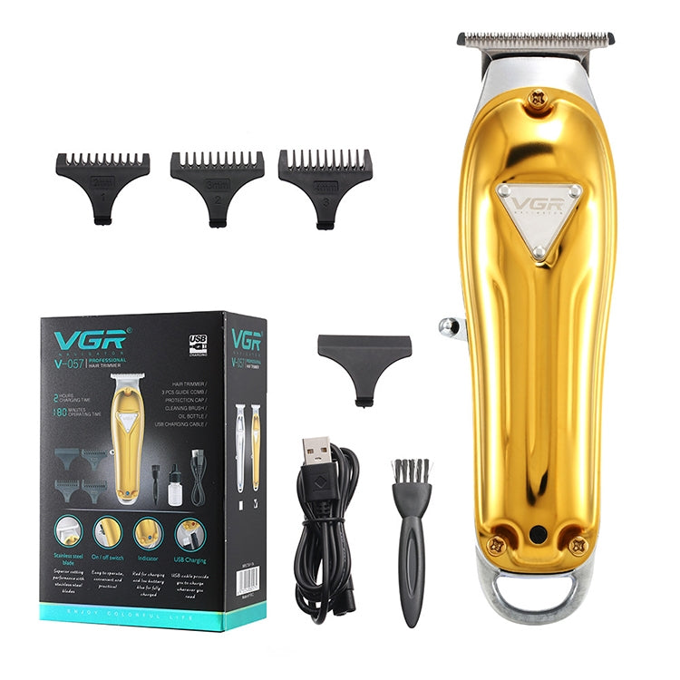 VGR V-057 Cortapelos 8W USB Metal Profesional Lavable