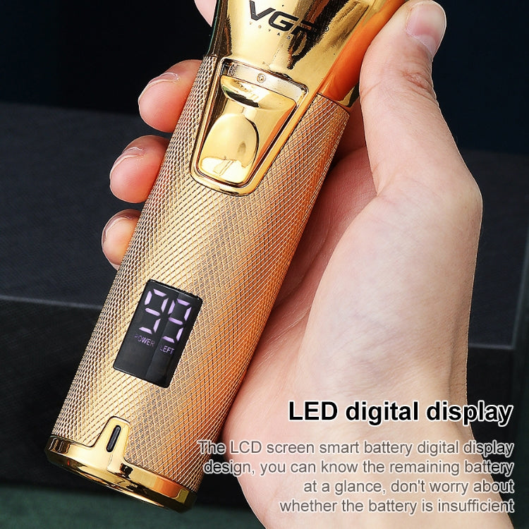 VGR V280 Cortapelos Eléctrico De Metal Con Pantalla LED USB Recargable