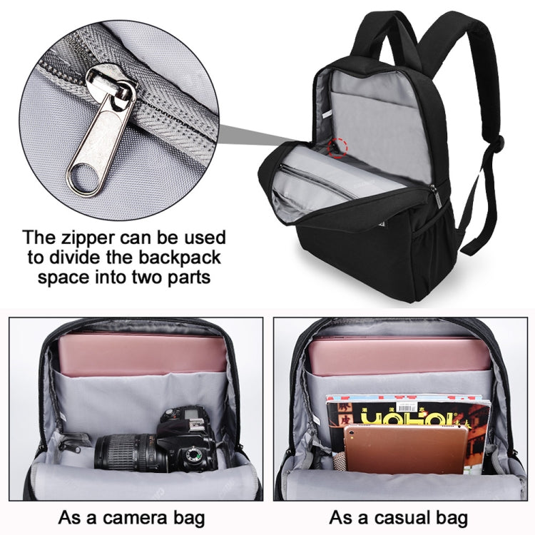 CADeN L4 Mochila Para Cámara Y Laptop Tela Repelente