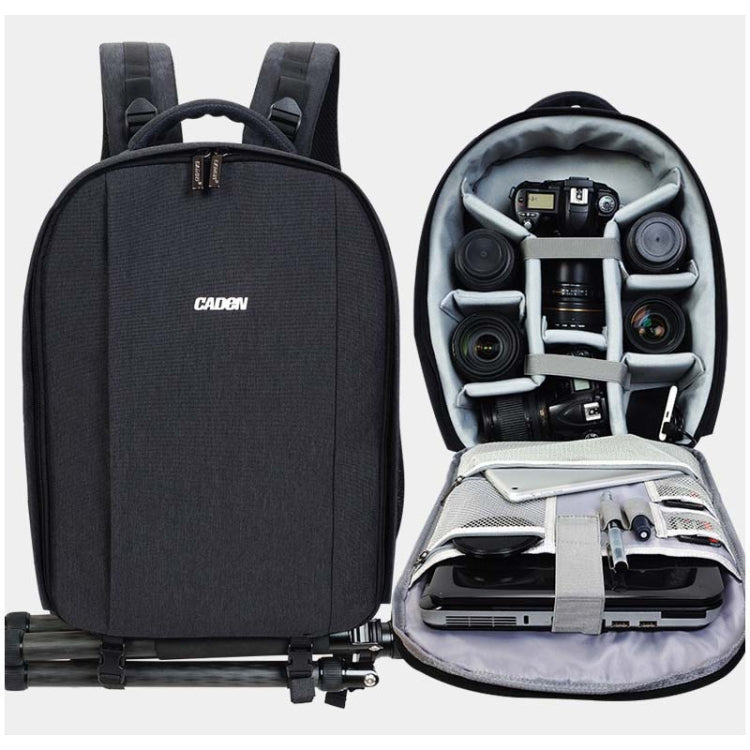 CADeN D10 USB SLR Bolsa Para Cámara Impermeable Negra