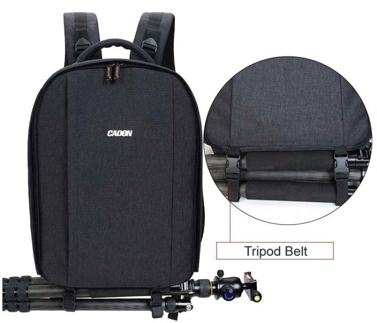 CADeN D10 USB SLR Bolsa Para Cámara Impermeable Negra