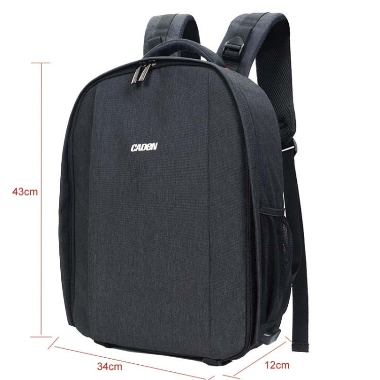 CADeN D10 USB SLR Bolsa Para Cámara Impermeable Negra