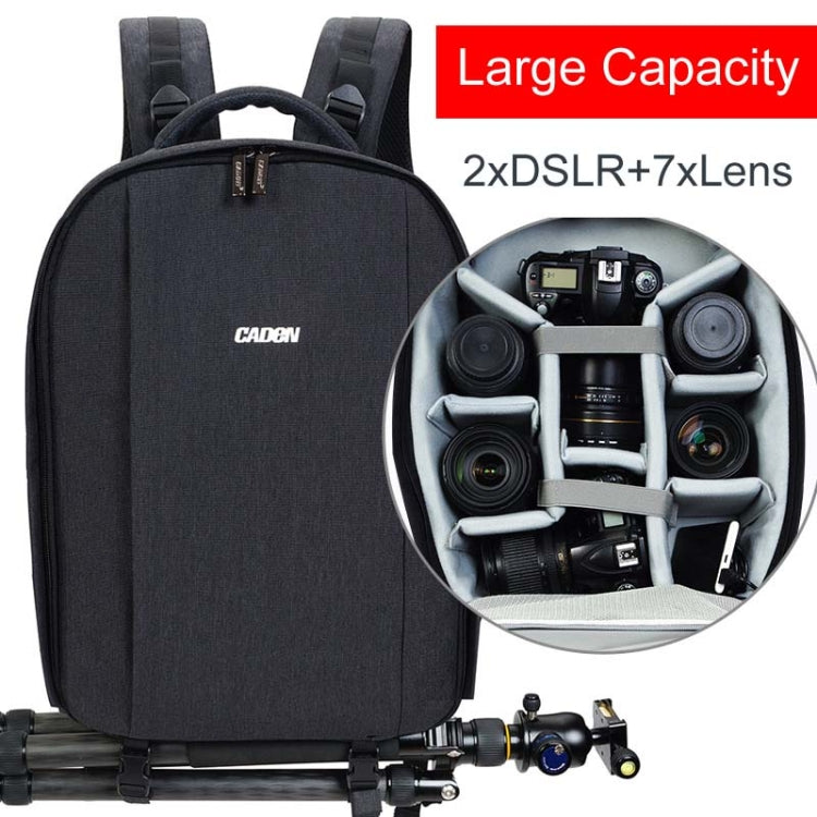 CADeN D10 USB SLR Bolsa Para Cámara Impermeable Negra