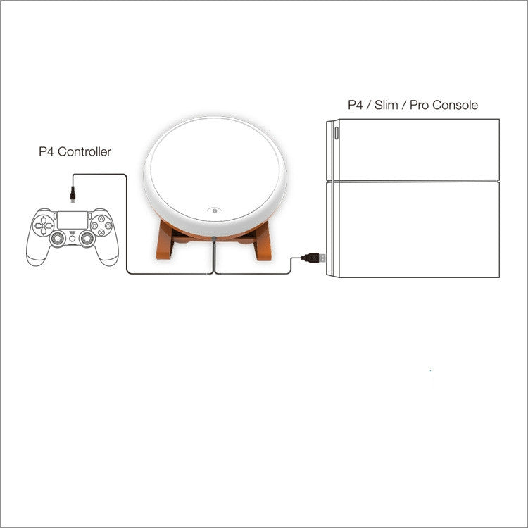 DOBE TP4-1761 Tambor de Juego Universal con Cable Taiko para PS4 / Slim / Pro