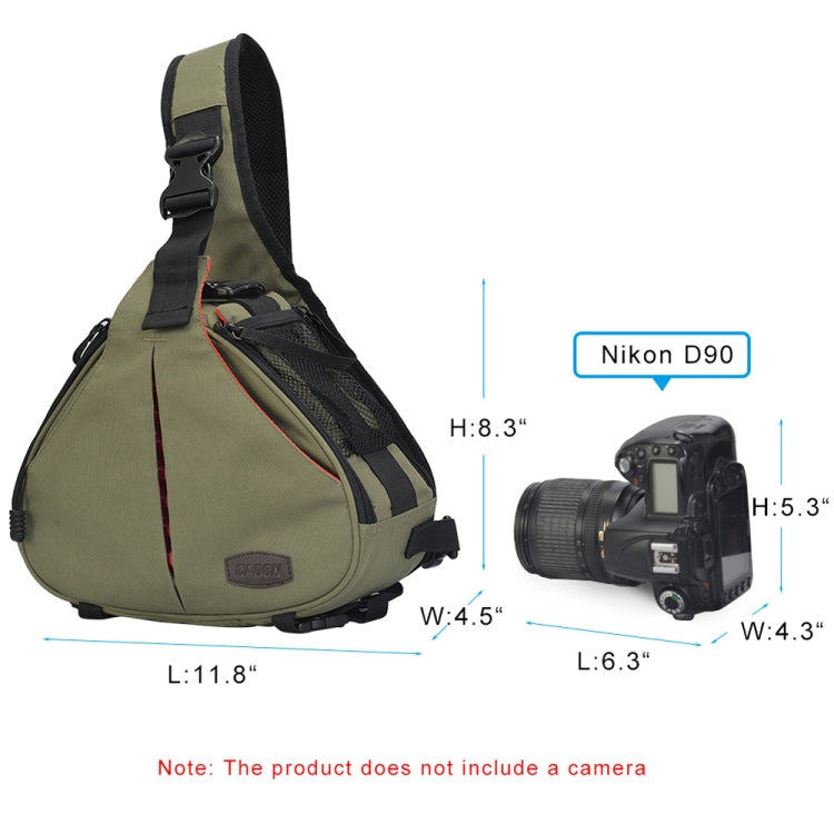 CADeN K1 Bolso Impermeable Para Cámara DSLR Gran Capacidad Para Dos Lentes